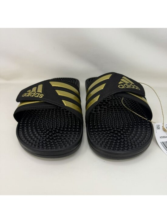 Adidas Adisaage Comfort Sandals Black Gold Men’s Size 11 main image 6